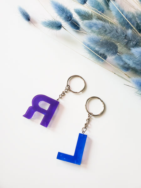 Holographic Custom Letter Keychain