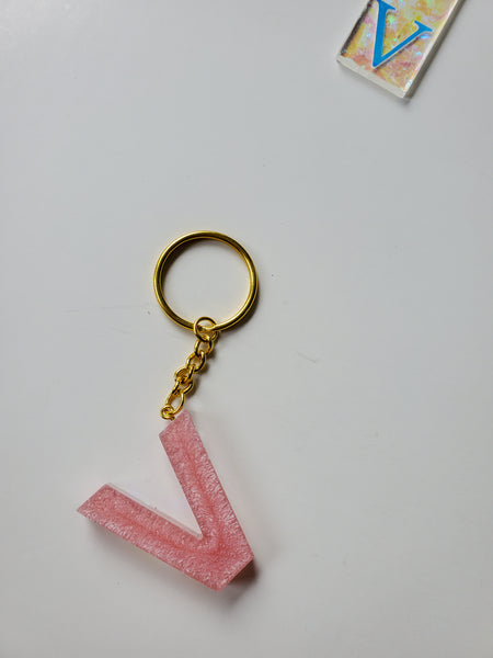 Holographic Custom Letter Keychain