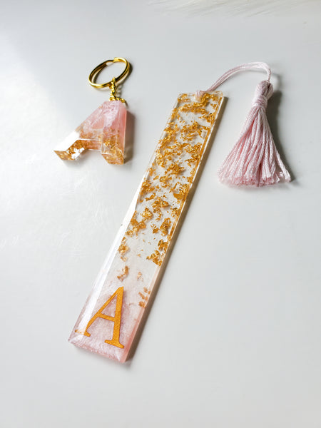 Pink Gold Bookmark