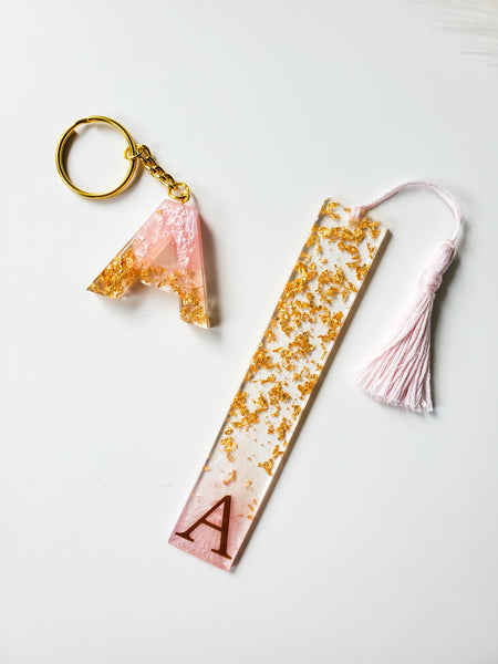 Pink Gold Bookmark