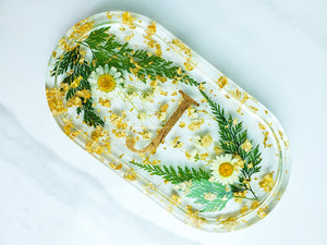 White Flower Trinket Dish