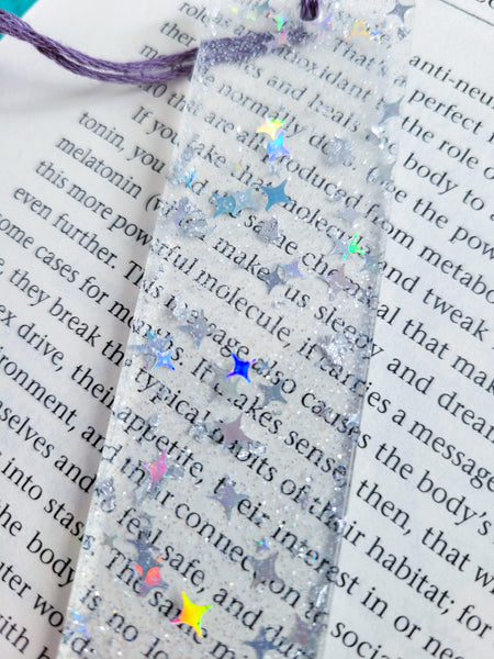 Silver Sparkle Bookmark